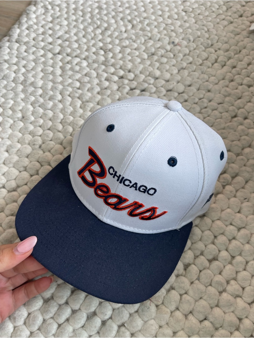 9fifty Chicago Bears Two-Tone Baseball Cap - White & Navy